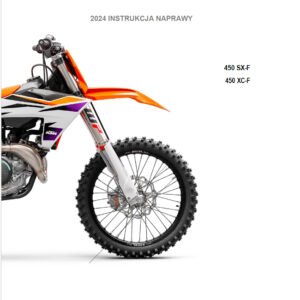 2024 KTM 450 SX-F XC-F Instrukcja Naprawy POLSKI