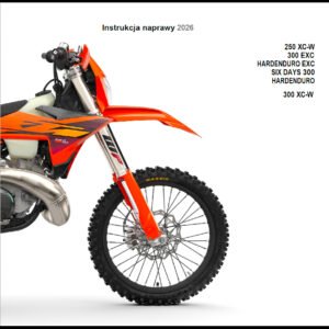2026 KTM 250 - 300 XCW EXC Six Days Instrukcja Naprawy POLSKI