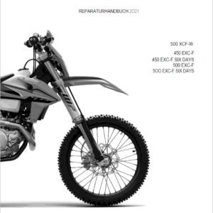 2021 KTM 450-500 EXC-F Reparaturanleitung German