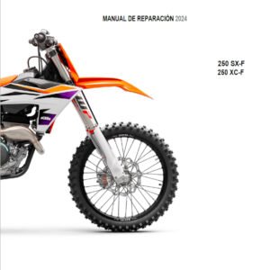 2024 KTM 250 SX-F XC-F Manual de Reparacion SPANISH LANGUAGE