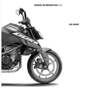 2024 KTM 390 Duke Manual de Reparation French Language Version
