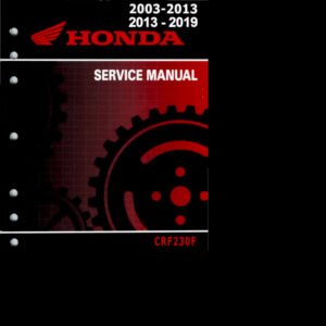 2009-2019 Honda CRF 230F Repair Manual